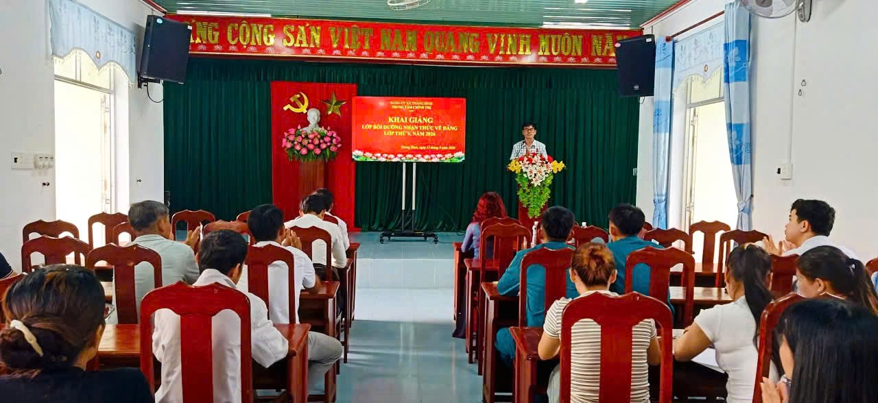 Khai giảng lớp bồi dưỡng nhận thức về Đảng, lớp thứ 5 năm 2026
