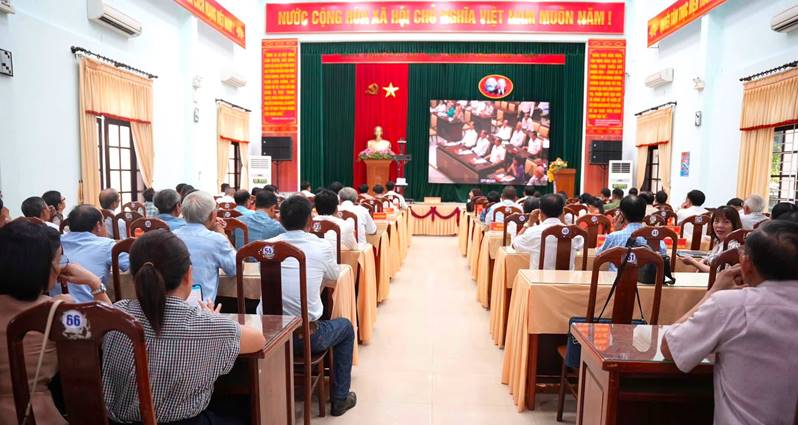 Xã Thăng Bình tham dự Hội nghị toàn quốc quán triệt, triển khai một số Nghị quyết, Chỉ thị của Bộ Chính trị