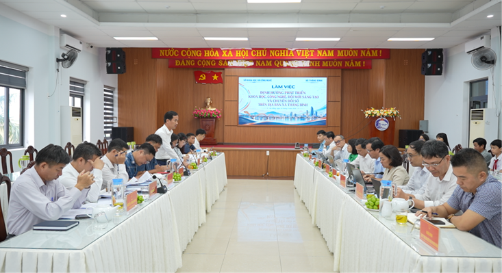 Làm việc với Sở Khoa học và Công nghệ về định hướng phát triển khoa học, công nghệ, đổi mới sáng tạo, chuyển đổi số