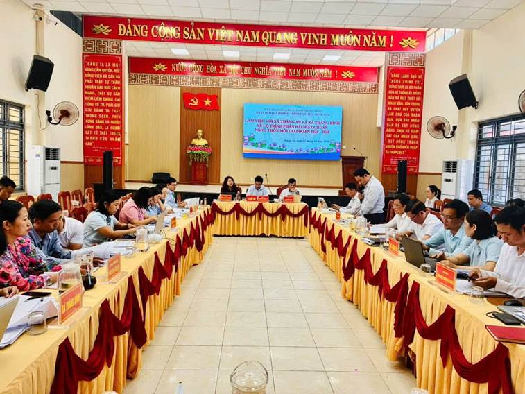 Thành phố làm việc với xã Thăng Bình về lộ trình phấn đấu đạt chuẩn nông thôn mới giai đoạn 2026 - 2030