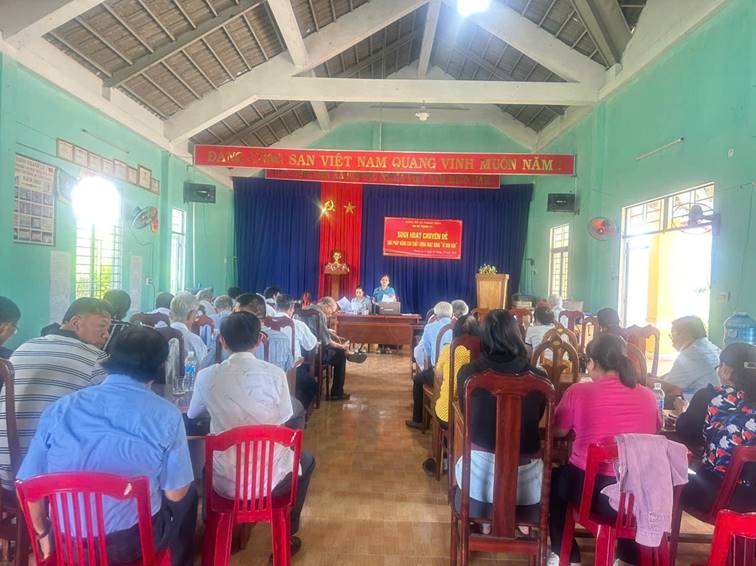 Chi bộ thôn Thanh Ly 1, Hà Lam, Hà Lam Đông tổ chức sinh hoạt chi bộ chuyên đề quý 4/2026